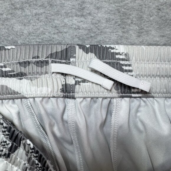 Adidas Athletic Shorts Size Large 14/16 White/Gray Camo White Stripes Aeroready - Picture 9 of 9